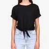 Sanctuary All Day Tie-Hem Cuffed T-Shirt