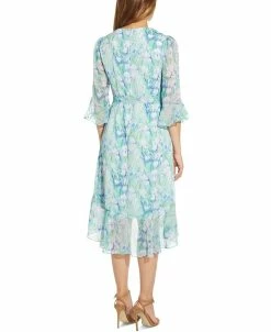 Adrianna Papell Floral-Print Wrap-Style Cocktail Dress -Anne Klein Sales Store 21029620 fpx