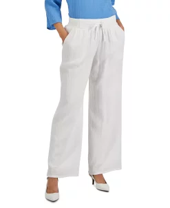 JM Collection Wide Leg Gauze Pants, Created For Macy's -Anne Klein Sales Store 21049996 fpx