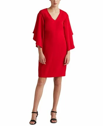 Lauren Ralph Lauren Ffle-Sleeve Cocktail Dress 2 Lauren Ralph Lauren Ffle-Sleeve Cocktail Dress - Image 2