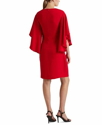 Lauren Ralph Lauren Ffle-Sleeve Cocktail Dress 3 Lauren Ralph Lauren Ffle-Sleeve Cocktail Dress - Image 3