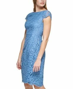 Vince Camuto Lace Cap-Sleeve Sheath Dress 7 Vince Camuto Lace Cap-Sleeve Sheath Dress -Anne Klein Sales Store 21078977 fpx