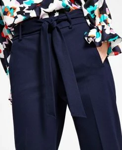 Bar III Women's Tie Front Capris Pants, Created For Macy's -Anne Klein Sales Store 21103789 fpx