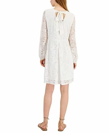 INC International Concepts Lace Empire-Waist Bow-Back Shift Dress, Created For Macy's 2 INC International Concepts Lace Empire-Waist Bow-Back Shift Dress, Created For Macy's - Image 2