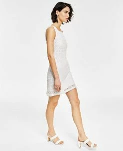 Bar III Women's Crochet Mini Dress, Created For Macy's -Anne Klein Sales Store 21125131 fpx