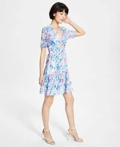 Bar III Women's Front-Cutout Tiered Dress, Created For Macy's 7 Bar III Women's Front-Cutout Tiered Dress, Created For Macy's -Anne Klein Sales Store 21125505 fpx