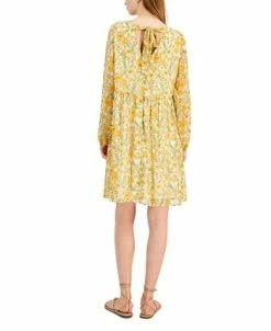 INC International Concepts Printed Empire-Waist Bow-Back Dress, Created For Macy's -Anne Klein Sales Store 21125823 fpx