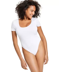 Bar III Short Sleeve Jersey Scoop-Neck Bodysuit, Created For Macy's -Anne Klein Sales Store 21165137 fpx
