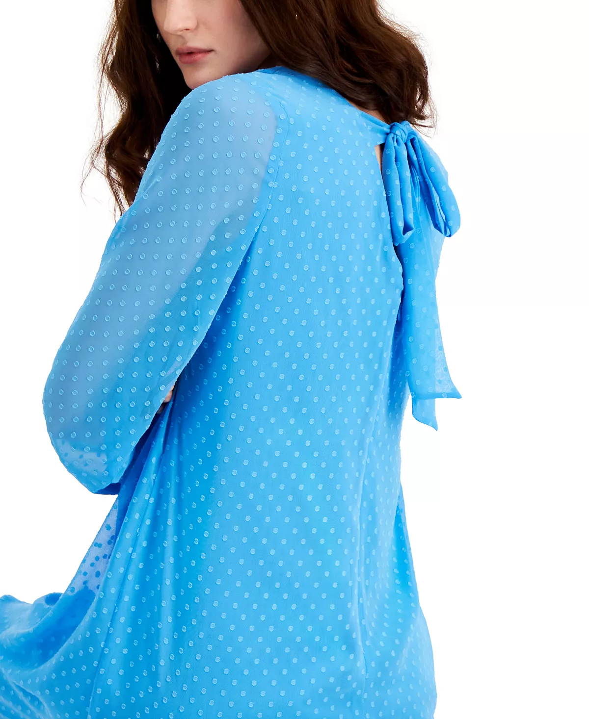 INC International Concepts Tie-Back Chiffon Shift Dress, Created For Macy's 4 INC International Concepts Tie-Back Chiffon Shift Dress, Created For Macy's - Image 4