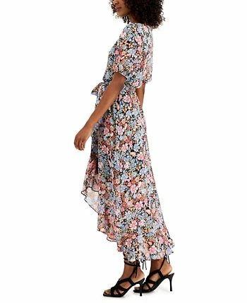 INC International Concepts Printed Ruffled Faux-Wrap Dress, Created For Macy's 3 INC International Concepts Printed Ruffled Faux-Wrap Dress, Created For Macy's - Image 3