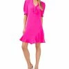 CeCe Ruffled Tie-Neck Dress