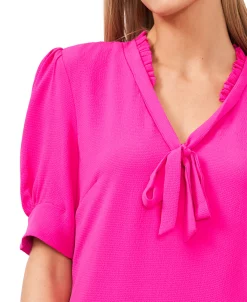 CeCe Ruffled Tie-Neck Dress -Anne Klein Sales Store 21230395 fpx