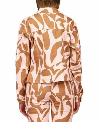 Sanctuary Printed Jeani Button-Down Denim Jacket 2 Sanctuary Printed Jeani Button-Down Denim Jacket - Image 2
