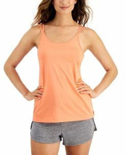 ID Ideology Women's Solid Strappy-Back Techy Knit Tank, Created For Macy's