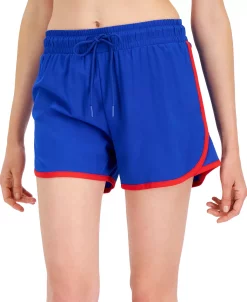 ID Ideology Women's Contrast-Trim Shorts, Created For Macy's -Anne Klein Sales Store 21287649 fpx
