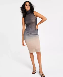 Bar III Women's Ombré Midi Mesh Dress, Created For Macy's -Anne Klein Sales Store 21336603 fpx