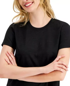 ID Ideology Women's Essentials T-Shirt, Created For Macy's -Anne Klein Sales Store 21350428 fpx