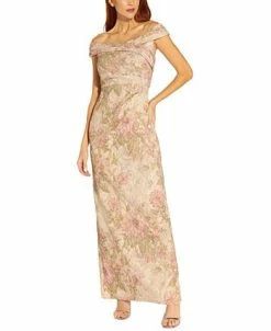 Adrianna Papell Off-The-Shoulder Floral Gown -Anne Klein Sales Store 21463319 fpx 1