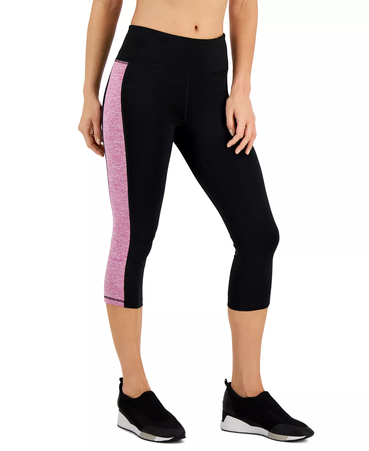 ID Ideology Active Petite Colorblocked Cropped Leggings, Created For Macy's 6 ID Ideology Active Petite Colorblocked Cropped Leggings, Created For Macy's - Image 6