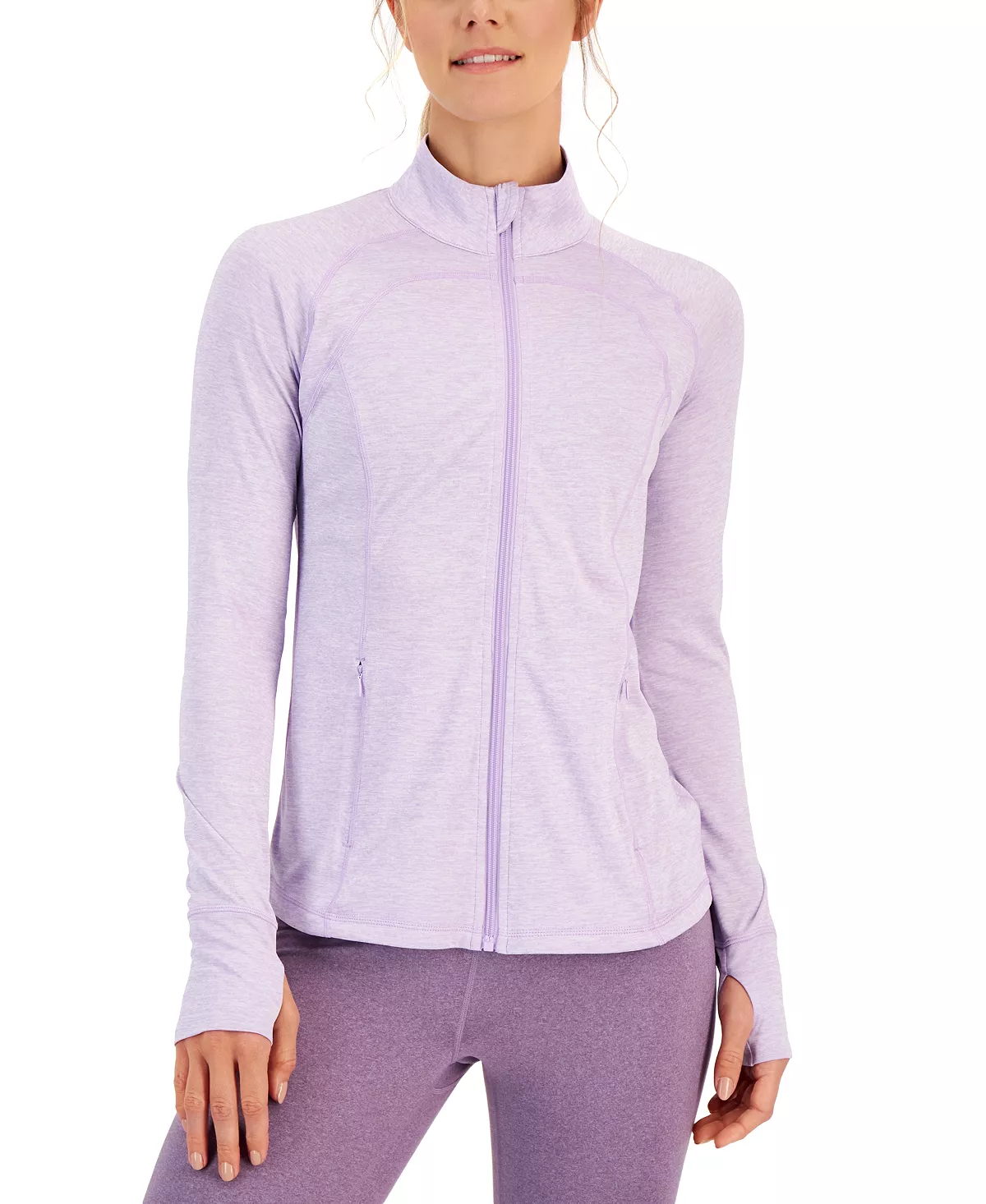 ID Ideology Women's Essentials Performance Zip Jacket, Created For Macy's 1 ID Ideology Women's Essentials Performance Zip Jacket, Created For Macy's