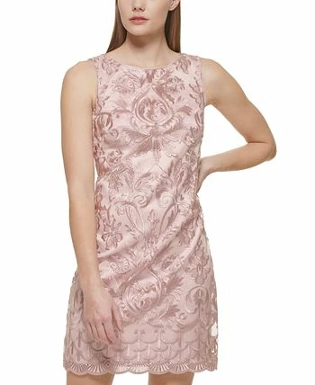 Vince Camuto Embroidered-Mesh Shift Dress 3 Vince Camuto Embroidered-Mesh Shift Dress - Image 3