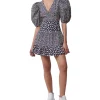 French Connection Women's Aura Cotton Ditsy-Print Puff-Sleeve Dress