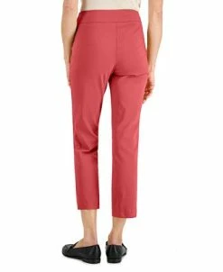 JM Collection Studded-Waist Pull-On Cropped Pants, Short, Created For Macy's -Anne Klein Sales Store 21555537 fpx