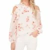 CeCe Women's Cold-Shoulder Bow Top