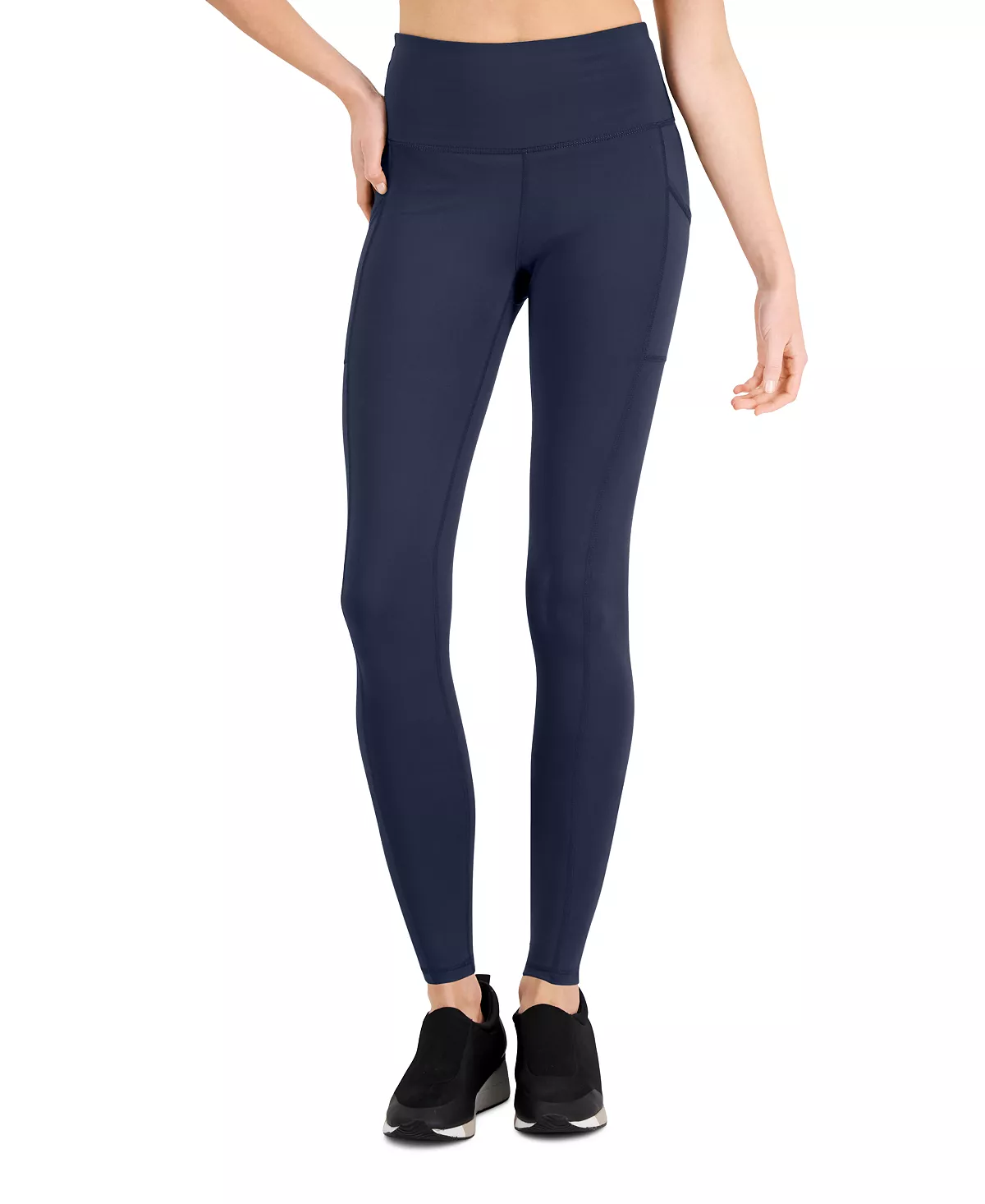 ID Ideology Petite Compression Pocket Full-Length Leggings, Created For Macy's 6 ID Ideology Petite Compression Pocket Full-Length Leggings, Created For Macy's - Image 6