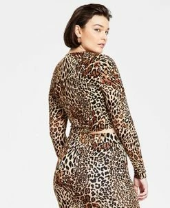 Bar III Women's Long-Sleeve Crop Top, Created For Macy's 5 Bar III Women's Long-Sleeve Crop Top, Created For Macy's -Anne Klein Sales Store 21688069 fpx