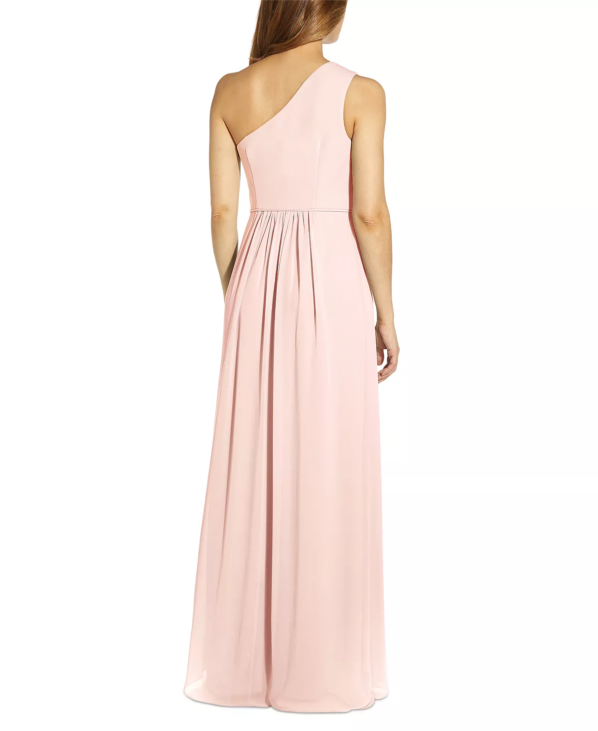 Adrianna Papell One-Shoulder Chiffon Gown 2 Adrianna Papell One-Shoulder Chiffon Gown - Image 2