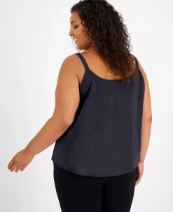 Bar III Plus Size Scoop-Neck Camisole Top, Created For Macy's -Anne Klein Sales Store 21710830 fpx