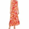 Vince Camuto Women's Challis Printed Halter Maxi Dress