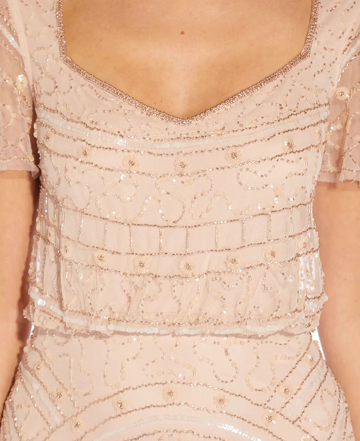 Adrianna Papell Blouson Beaded Gown 3 Adrianna Papell Blouson Beaded Gown - Image 3