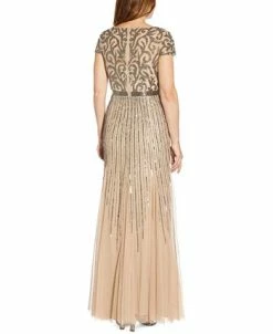 Adrianna Papell Embellished V-Neck Gown -Anne Klein Sales Store 21714870 fpx