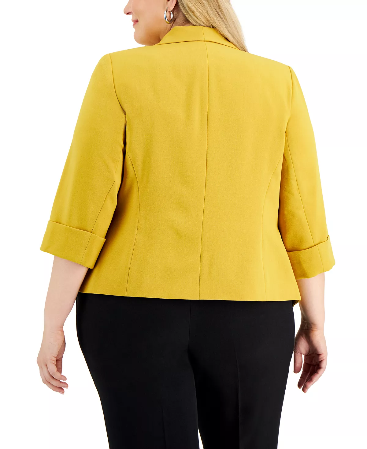 Kasper Plus Size Open-Front Soft Blazer 8 Kasper Plus Size Open-Front Soft Blazer - Image 8