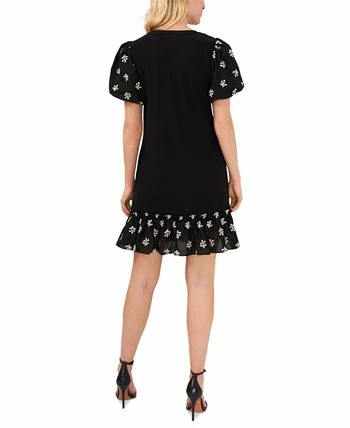 CeCe Women's Embroidered Puff-Sleeve Dress 2 CeCe Women's Embroidered Puff-Sleeve Dress - Image 2