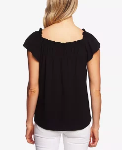 CeCe Ruffled Square-Neck Top -Anne Klein Sales Store 21731614 fpx