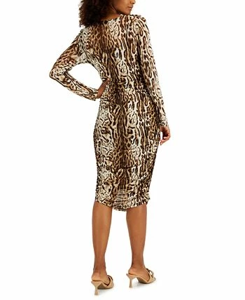 INC International Concepts Women's Leopard-Print Mesh Dress, Created For Macy's 2 INC International Concepts Women's Leopard-Print Mesh Dress, Created For Macy's - Image 2