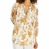 Charter Club Women's Floral-Print Linen Tunic, Created For Macy's