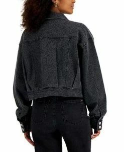 INC International Concepts Women's Printed Denim Tucker Jacket, Created For Macy's -Anne Klein Sales Store 21861676 fpx