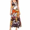 Vince Camuto Women's Printed Tiered Challis Maxi Dress
