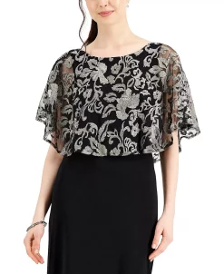 Connected Embroidered Overlay Gown -Anne Klein Sales Store 21899972 fpx