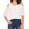 Vince Camuto Ld-Shoulder Pleated-Sleeve Top