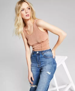 And Now This Women's Cropped Corset Tank Top, Created For Macy's