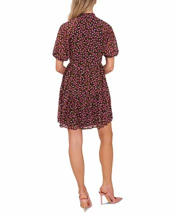 CeCe Women's Short Sleeve Tiered Ruffle Neck Dress 2 CeCe Women's Short Sleeve Tiered Ruffle Neck Dress - Image 2