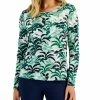 Karen Scott Women's Botanical-Print Top, Created For Macy's