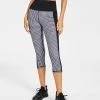 ID Ideology Petite Colorblock Houndstooth Cropped Leggings, Created For Macy's