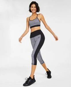 ID Ideology Petite Colorblock Houndstooth Cropped Leggings, Created For Macy's -Anne Klein Sales Store 21951965 fpx