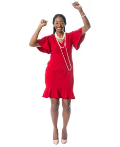 Kasper Women's Flutter-Sleeve Sheath Dress -Anne Klein Sales Store 21984883 fpx